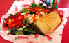 Fresh steamed Tucson Tamale with a side salad.