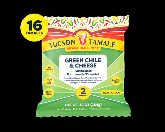 Green Chile & Cheese Tamale Bundle 16ct